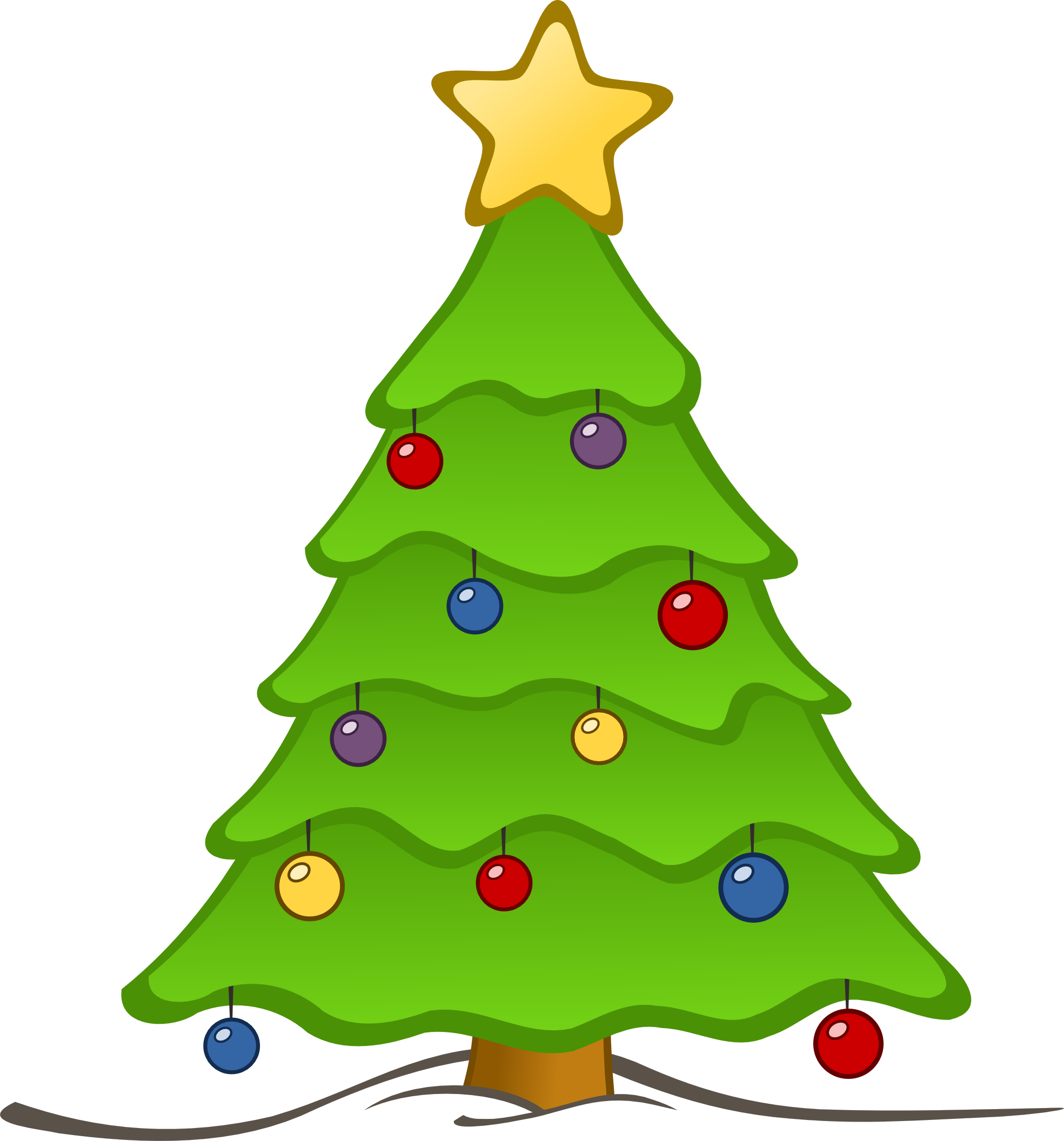 Christmas Tree Clip Art Free  - Chrismas Clip Art