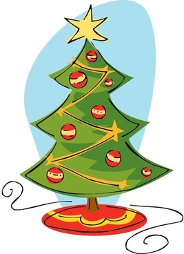 christmas tree clip art vector