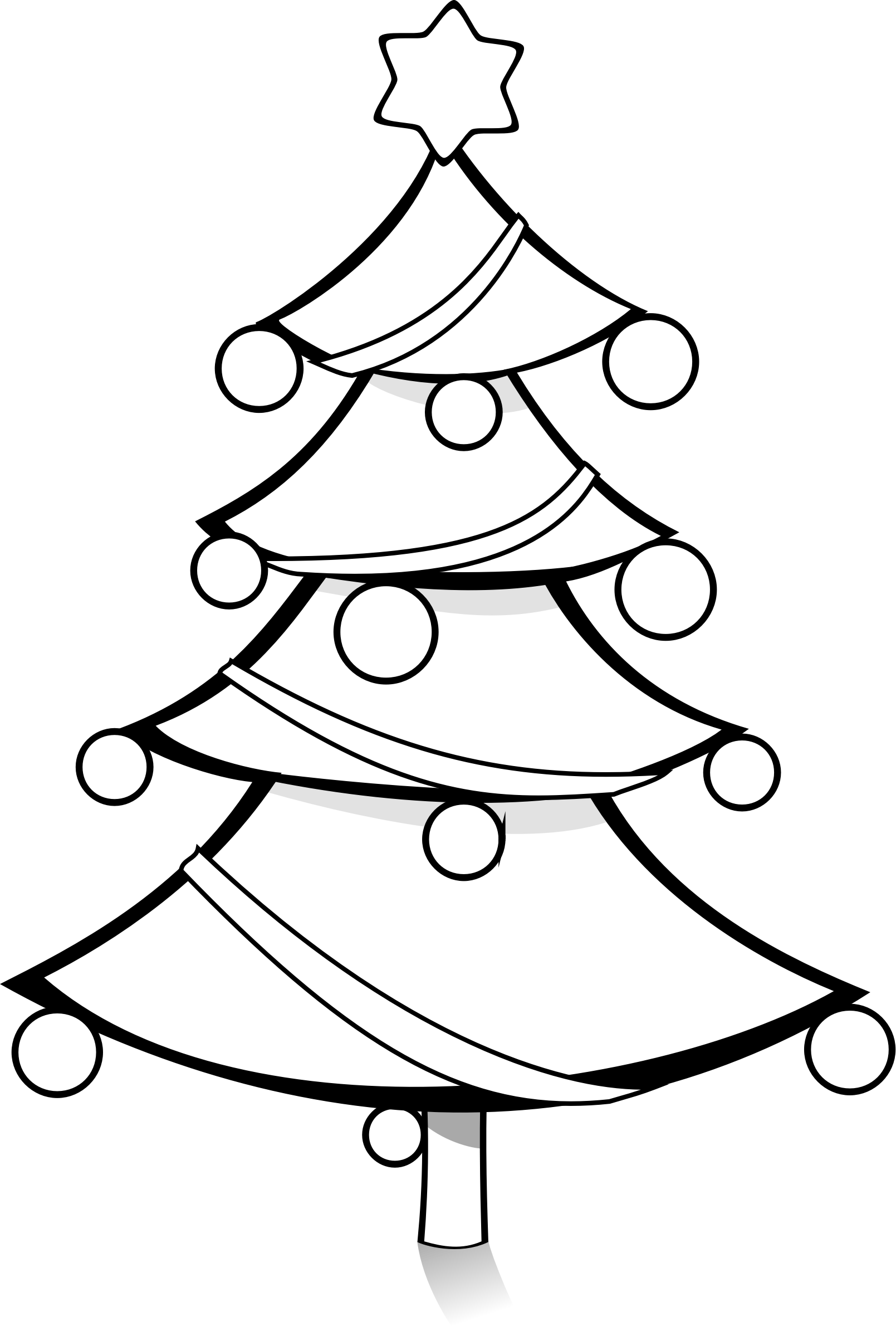 Christmas Tree Clipart Black And White Clipart Christmas Tree