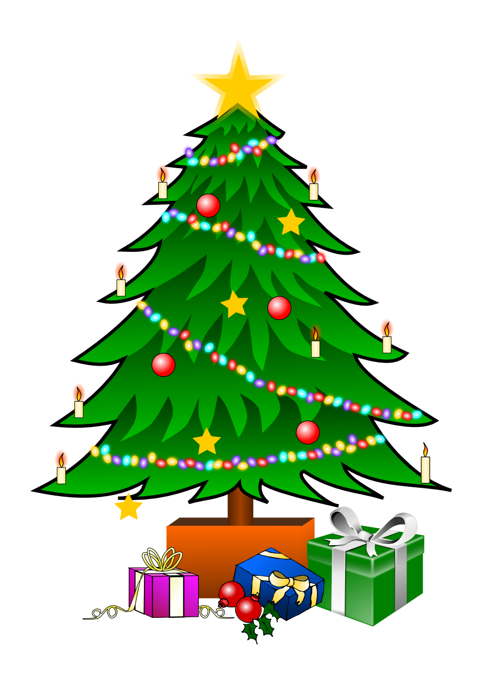 christmas tree clipart - Xmas Tree Clipart