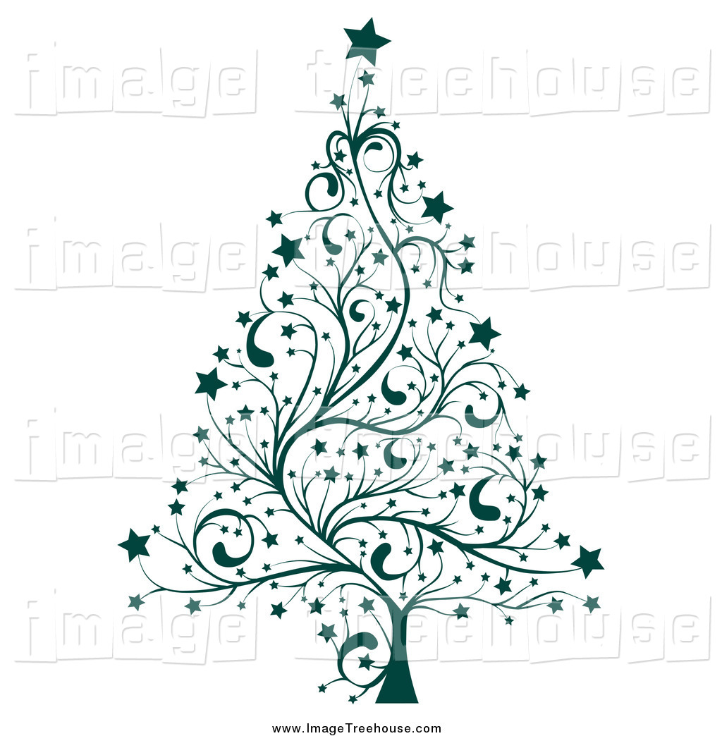Christmas tree free clip art - .