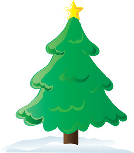 Christmas tree free clipart - .