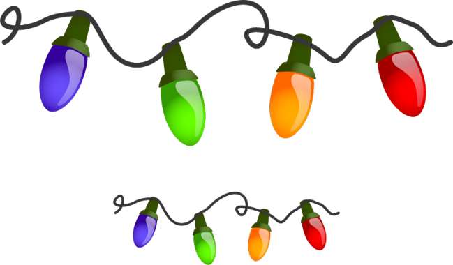 Christmas tree lights clipart - Lights Clip Art