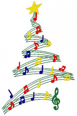 Christmas music - music notes