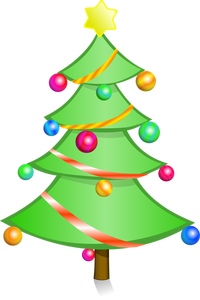 Christmas tree vector art - Free Clip Art Tree