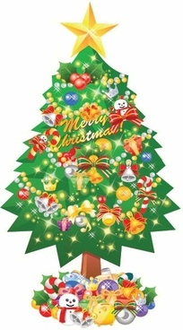 Christmas Tree Vector Illustr - Christmas Tree Images Clip Art