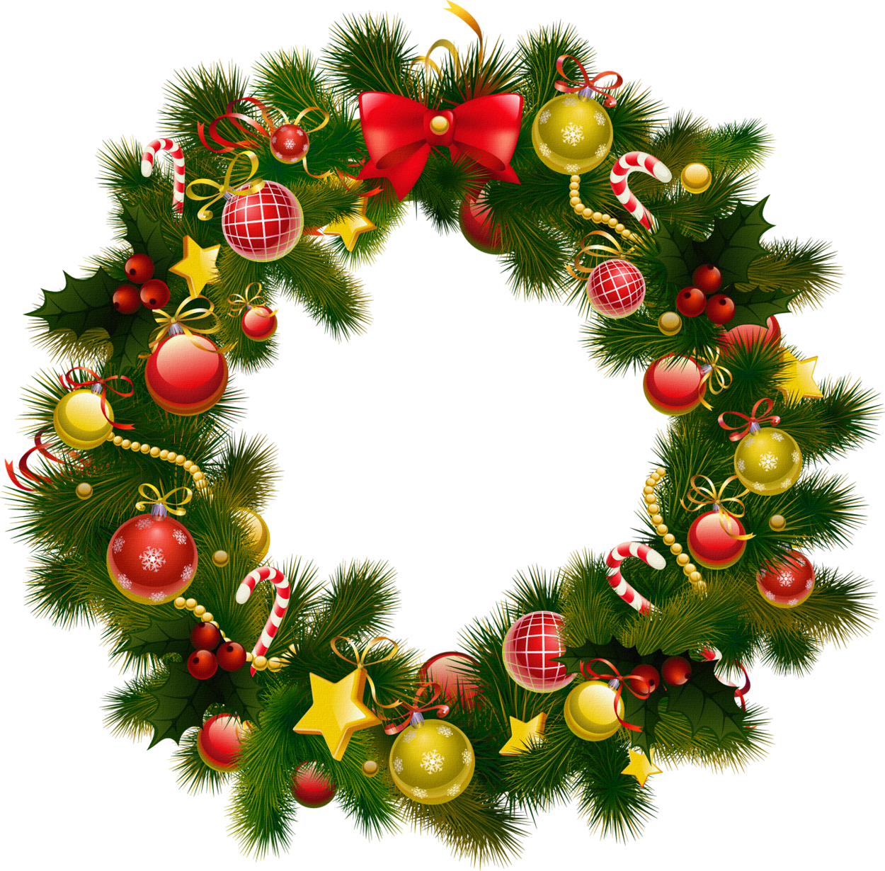 Christmas Wreath Clip Art. 2016/02/18 Christmas Wreath u0026middot; Clipartbest Com