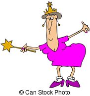 ... Chubby fairy godmother - This illustration depicts a chubby.