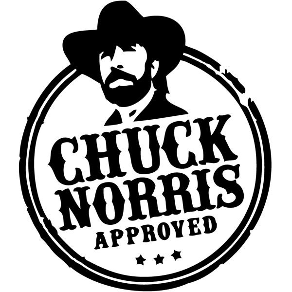 Chuck Norris Approved #gifts  - Chuck Norris Clipart