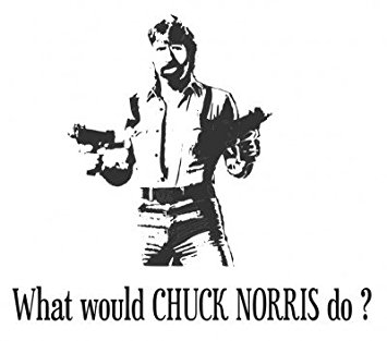 What would CHUCK NORRIS do? T SHIRT White GR.XXXL SALE