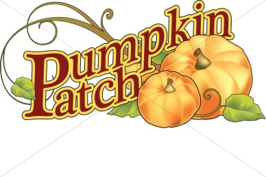 Pumpkin Patch Clip Art Image 