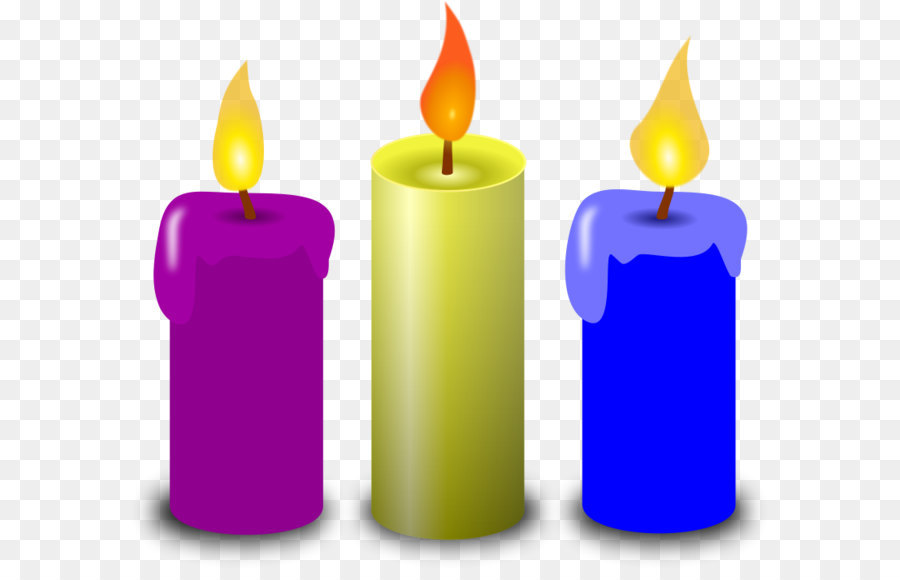 Birthday cake Candle Clip art - Church Candles Clipart