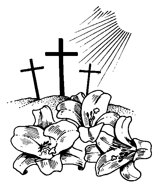 Church Clip Art Black And Whi - Easter Clip Art Free Religious