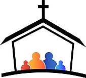 Church logo; Church family fa - Church Clipart