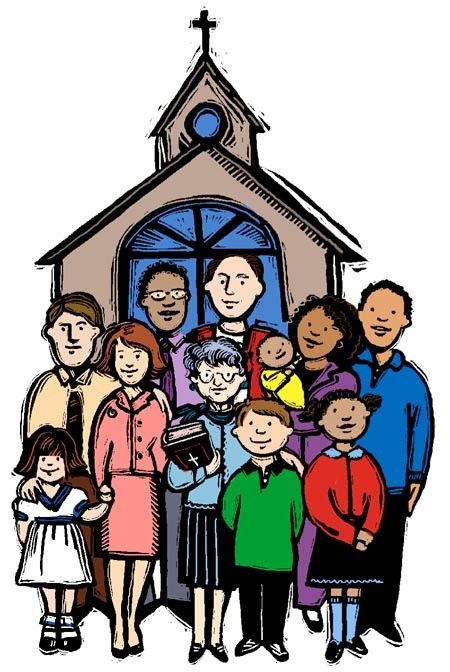 children praying in church cl