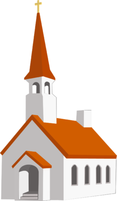 Steeple Church - Church Clipart