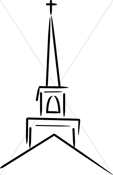 Steeple Church Clip Art. Stee