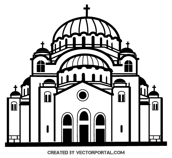 Church vector clip art free vector graphics download free