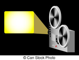 ... Cinema projector illustra - Projector Clip Art