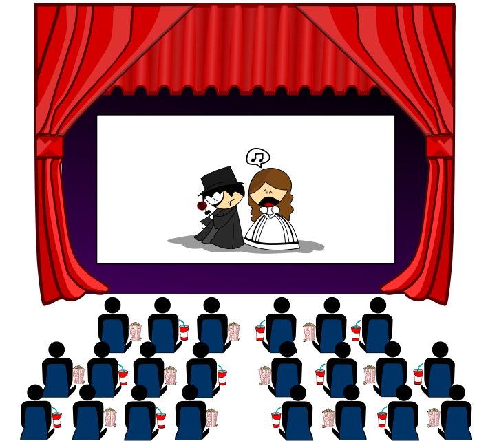 Cinema Theater Clipart Free . - Movie Theater Clip Art