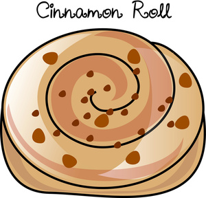Cinnamon Roll Clipart Image Cinnamon Roll Drawing With Cinnamon Roll
