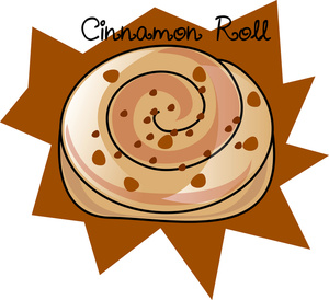 Cinnamon Roll Clipart Image: Tasty Cinnamon Roll Graphic