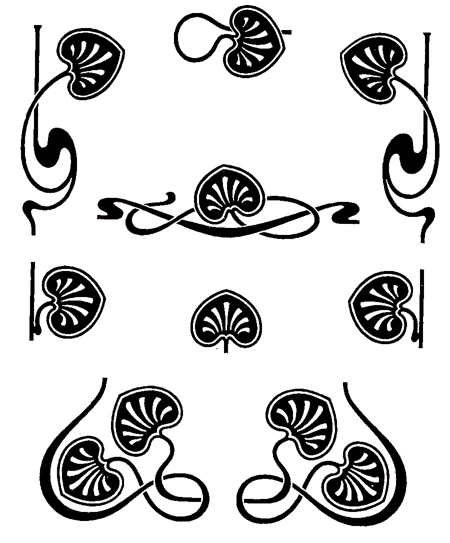 Circulation: Art Nouveau . - Free Art Deco Clip Art