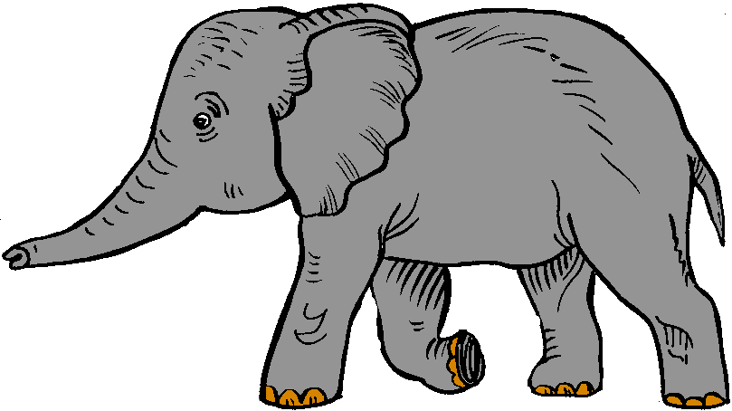 Clip art elephant; Clip art e