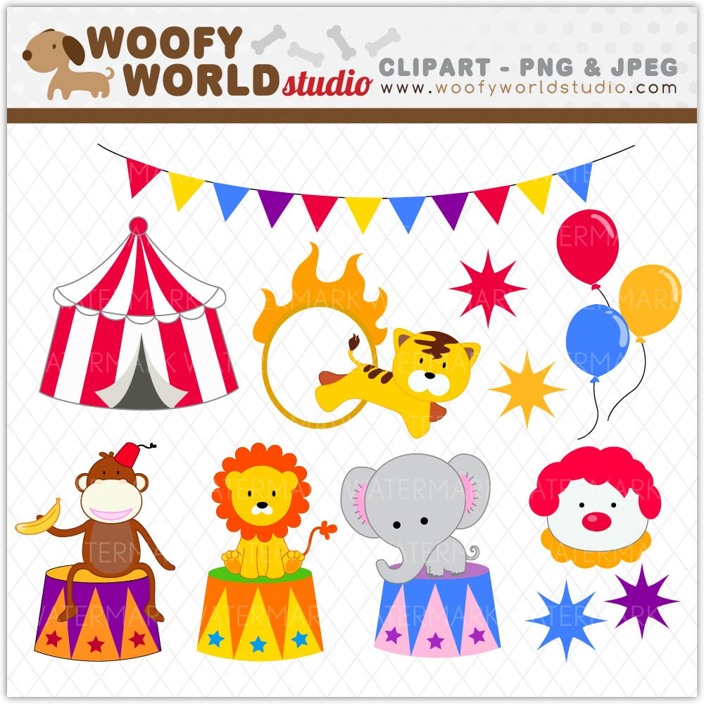 for circus clipart on Etsy .