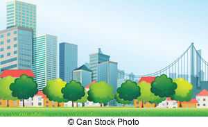 City clipart: in the city clipart
