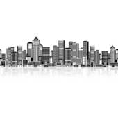 ... Cityscape seamless background for your design, urban art