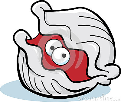 Clam Clip Art. clam shell