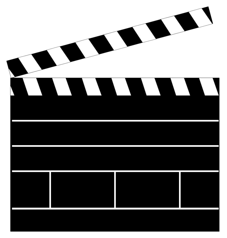 Movie Clapper Clipart. Clapbo