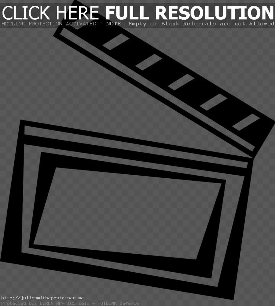 Photographic Film Clapperboar - Clapperboard Clipart