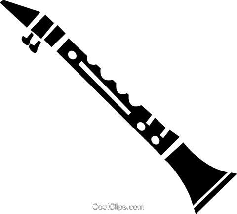 clarinet Royalty Free Vector Clip Art illustration