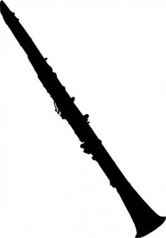 Clarinet Silhouette clip art