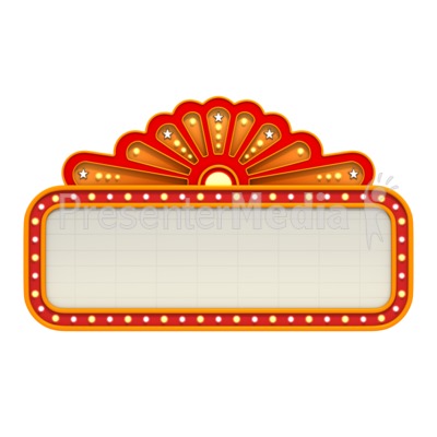 Classic Movie Theater Marquee - Marquee Clipart