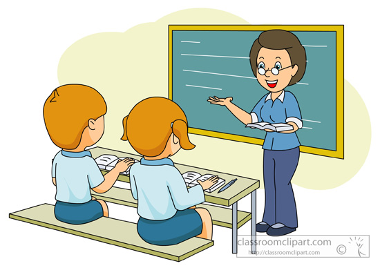 classroom clipart for teacher - Teacher And Student Clipart