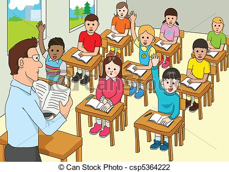 Group Of Kids In A Classroom 