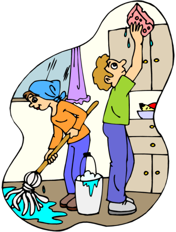 House cleaning clipart clipar