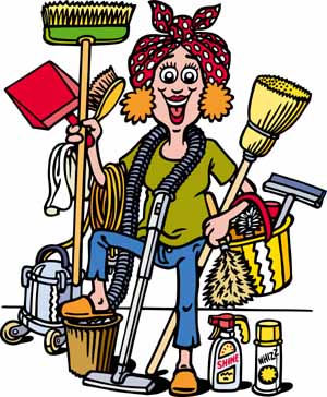 Cleaning Lady Pictures Clip A - Clip Art Cleaning