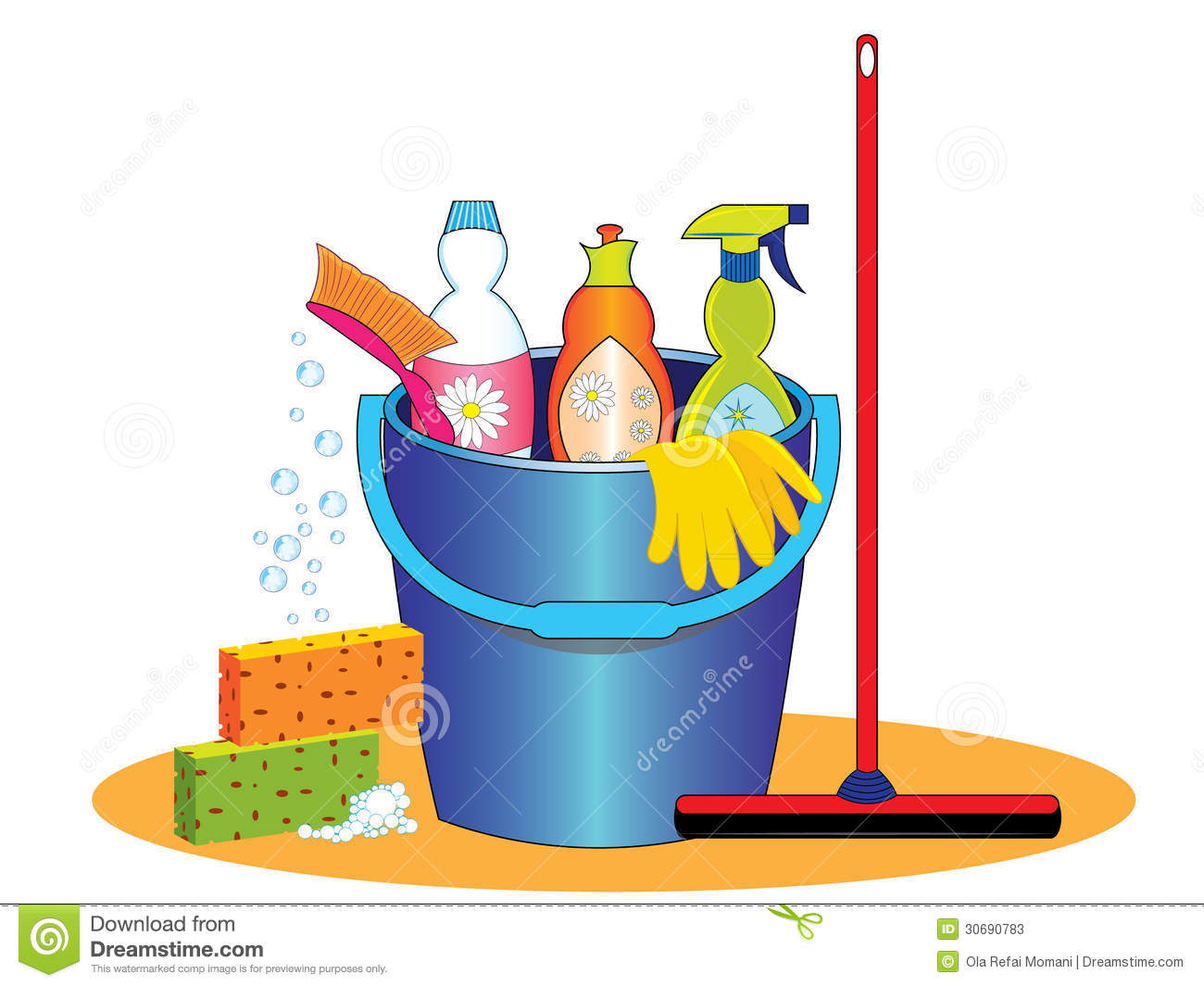 Cleaning Supplies Stock Photos Image 30690783