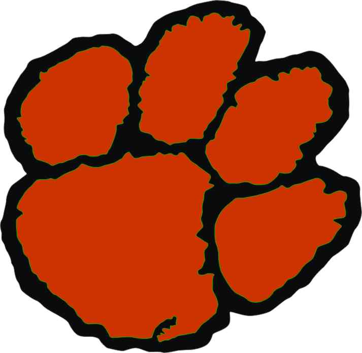 tiger paw clipart black and w