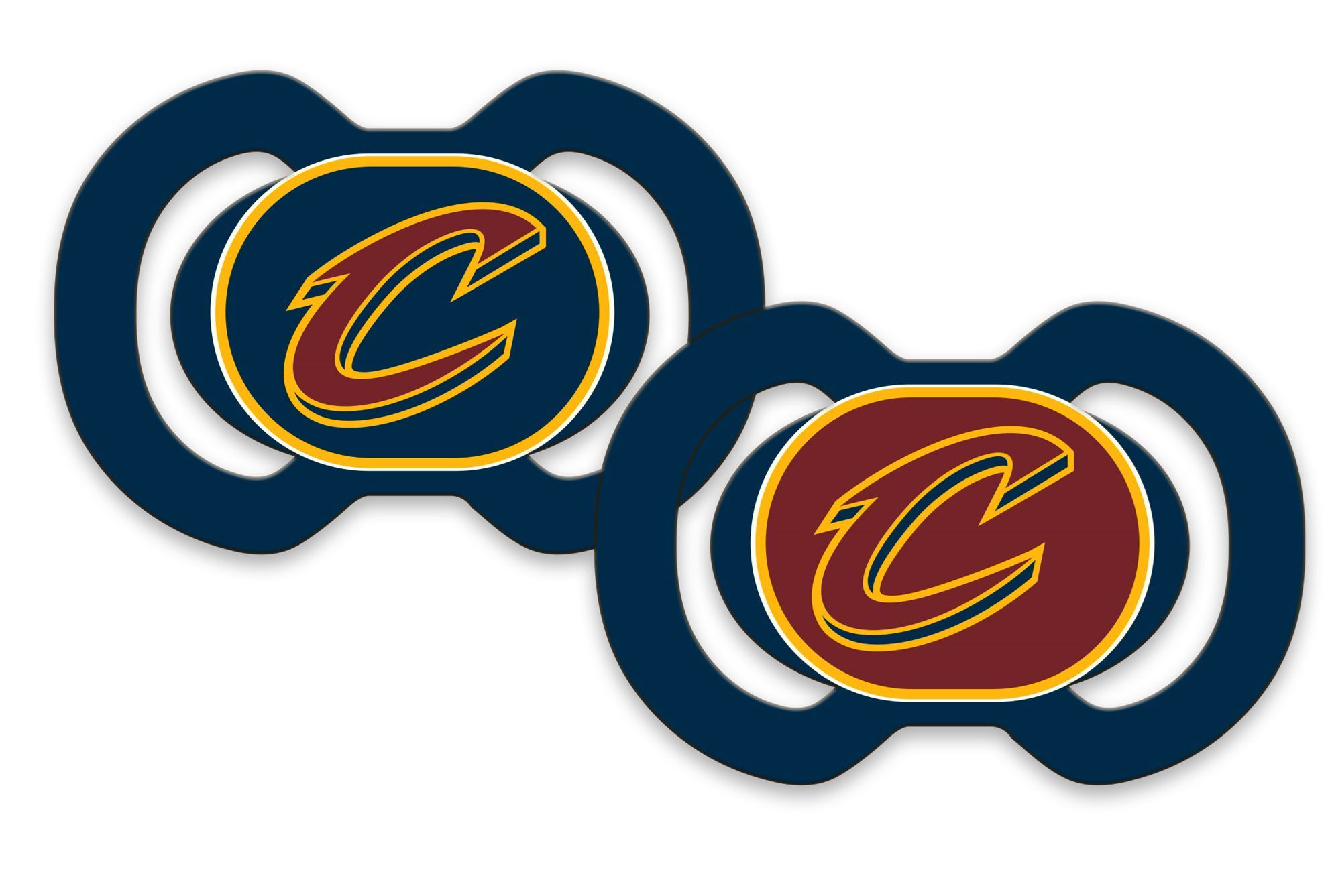 Picture of Pacifier 2 Pack Se - Cleveland Cavaliers Clipart