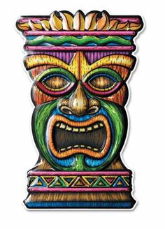 Click For Larger Picture Of T - Tiki Clip Art