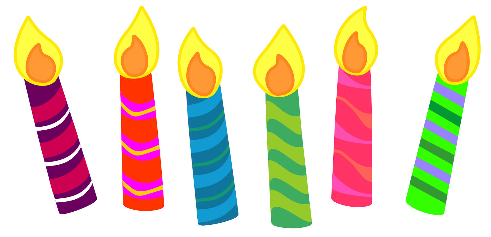 One Birthday Candle Clipart C