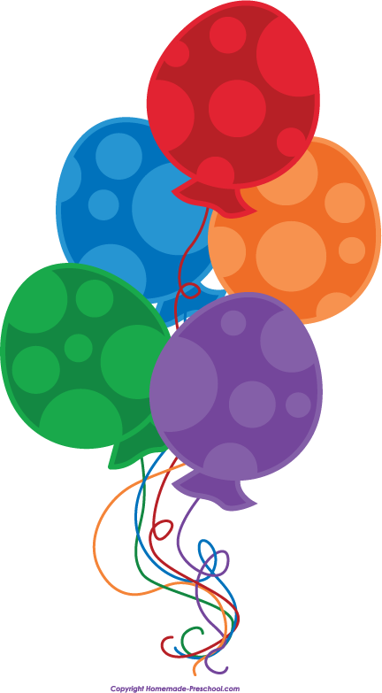 Click to Save Image - Birthday Balloon Clip Art