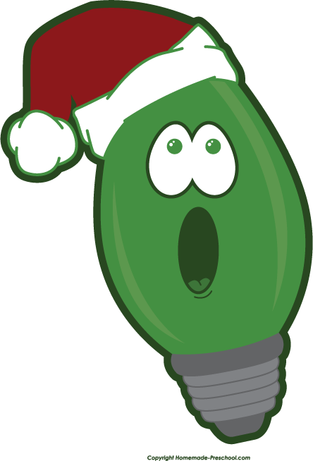 Click to Save Image - Christmas Light Bulb Clip Art