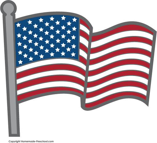 Printable American Flag Clipa