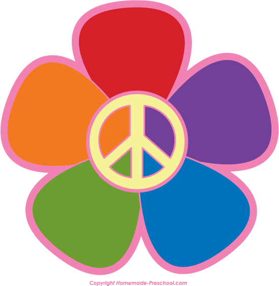 Pink Peace Sign Clipart | Cli